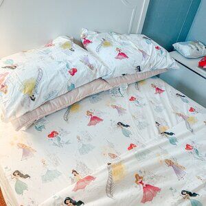 Two Sets of Disney Princess Castles Organic Sheet Set & Pillowcases --SIZE FULL